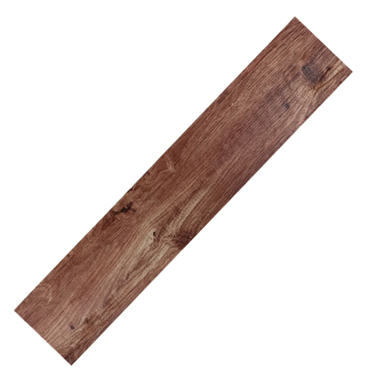 5Pcs Vinyl Tile Red Mahogany Stain Self Adhesive Floor Wood Grain Stickers