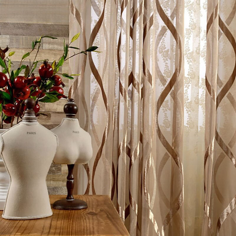 500Cm Curtains Plain White Modern Luxury Retro Style For Garden Decor