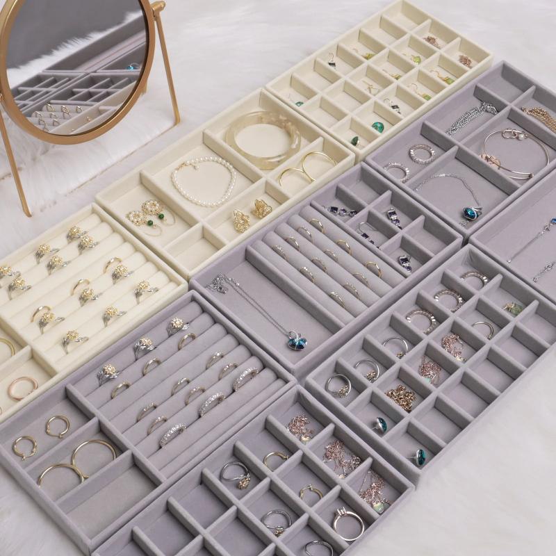 Veile Studios Jewelry Storage Grey Design Display Tray Drawer Jewellery Holder