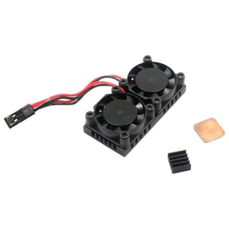 Dual Cooling Fan Kit For Raspberry Pi 3B / 2B Black