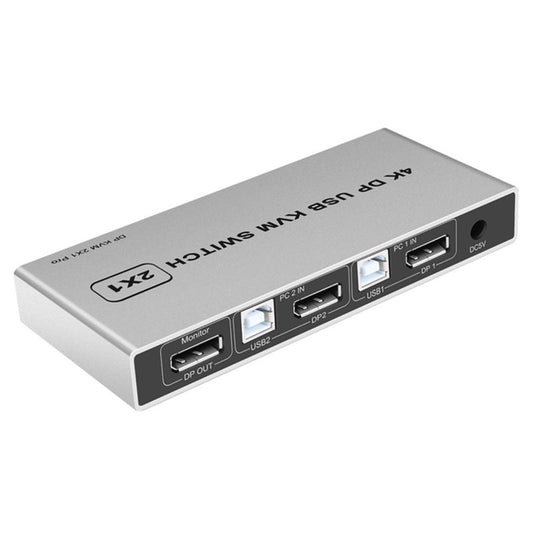 Dual Port 4K Or 8K Displayport Kvm Switch Usb 144Hz Dp Switcher 4Kx2k60hz 2K144hz In Out