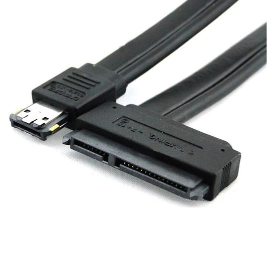 Dual Power Supply Esata Usb 12V 5V Combo 22Pin Hard Drive Cable Cord