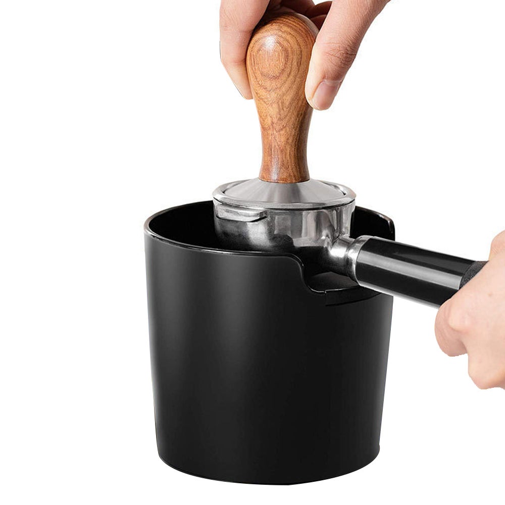 Durable Knock Box With Non-Slip Base Dual Use In One And Coffee Grounds Collector