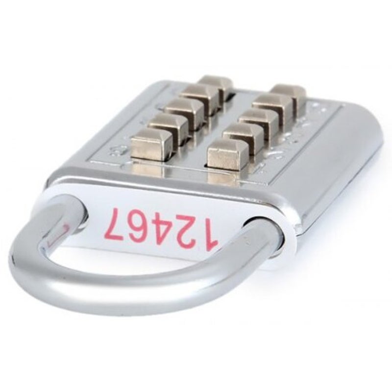 Durable Resettable Ten Number Combination Padlock Push Button Coded Lock
