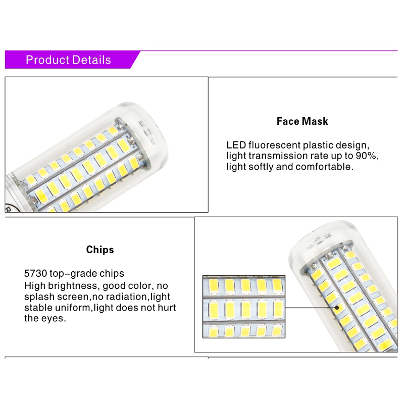 E14 Led Corn Bulb White