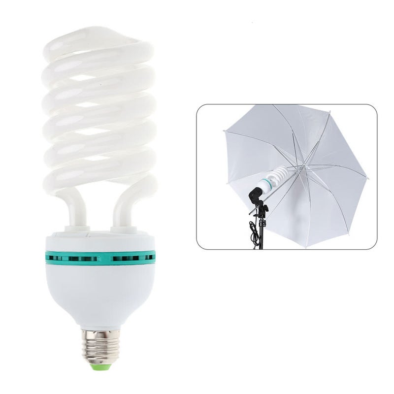 E27 Photo Studio Bulb Energy Saving Photography Daylight Lamp 135W 5500K 110V