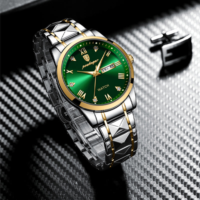 Veile Studios Waterproof Luminous Double Calendar Men's Wrist Watch Jewelry