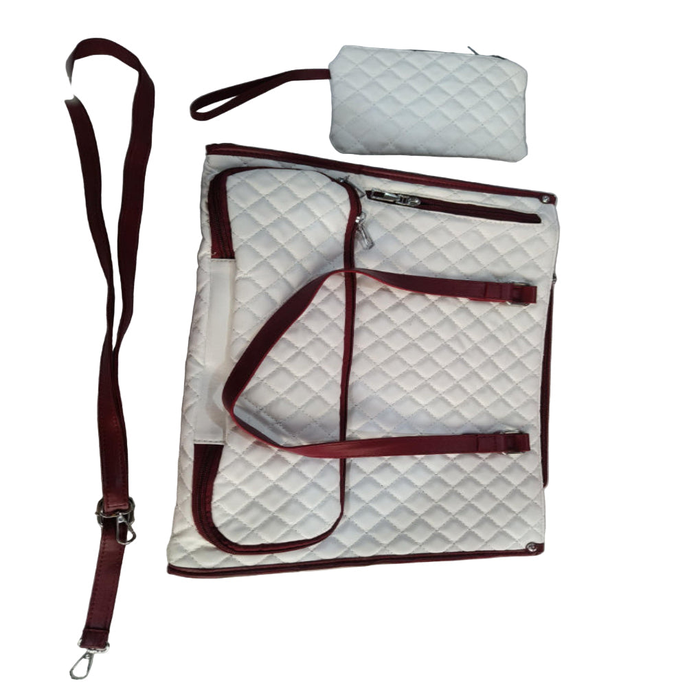 Artificial Leather Lunch Tote Bag Thermal Insulated Leak Proof Crossbody