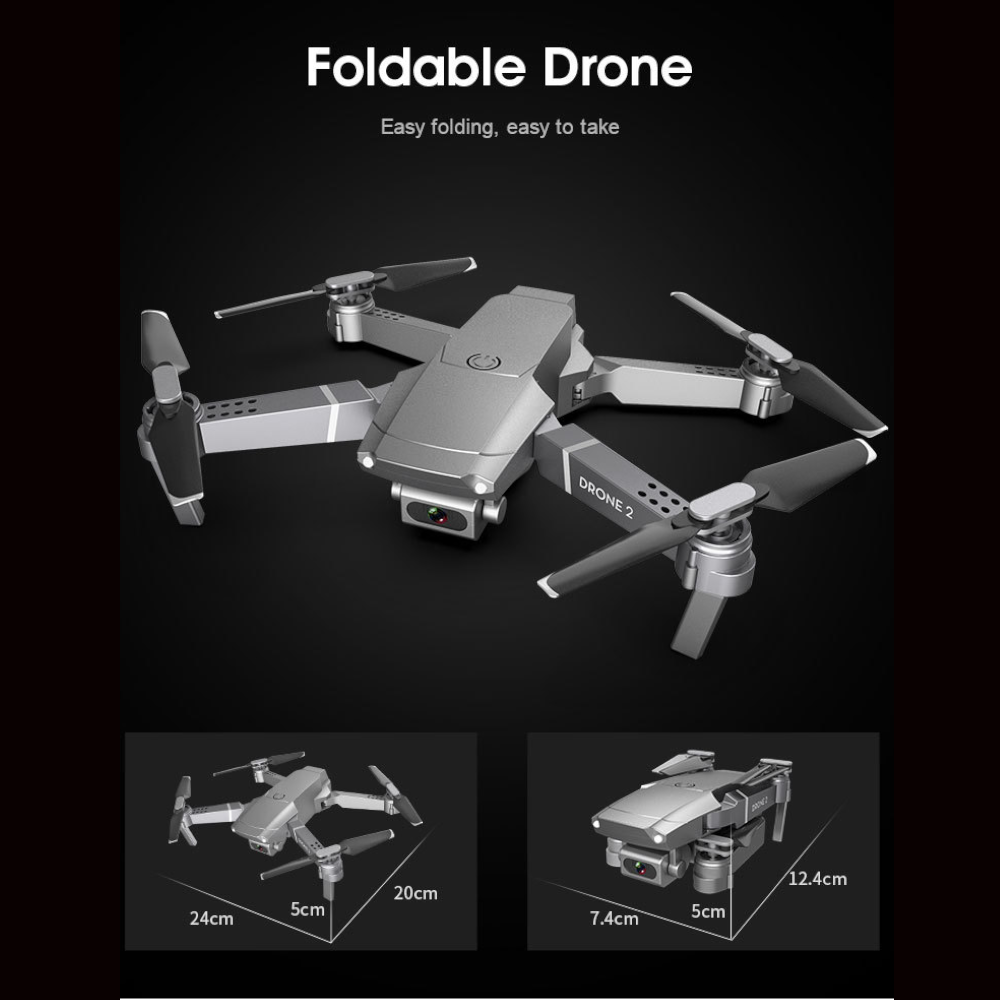 E68 Hd 4K Wide Angle Wifi Drone With Remote Control