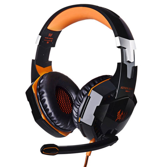 Each G2000 Over Ear Gaming Headset With Mic Orange