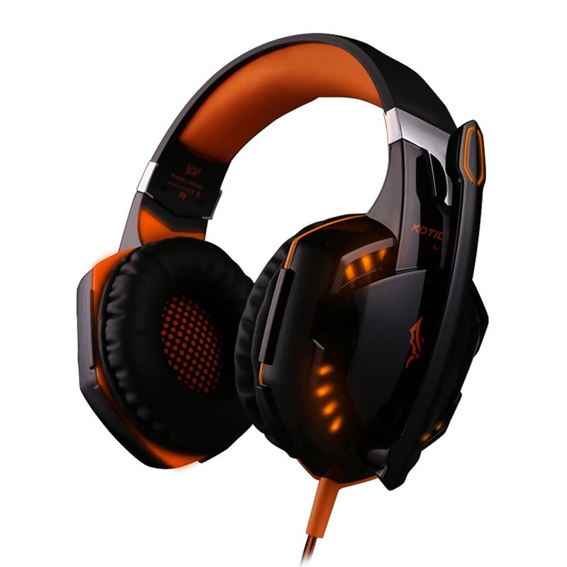 Each G2000 Over Ear Gaming Headset With Mic Orange