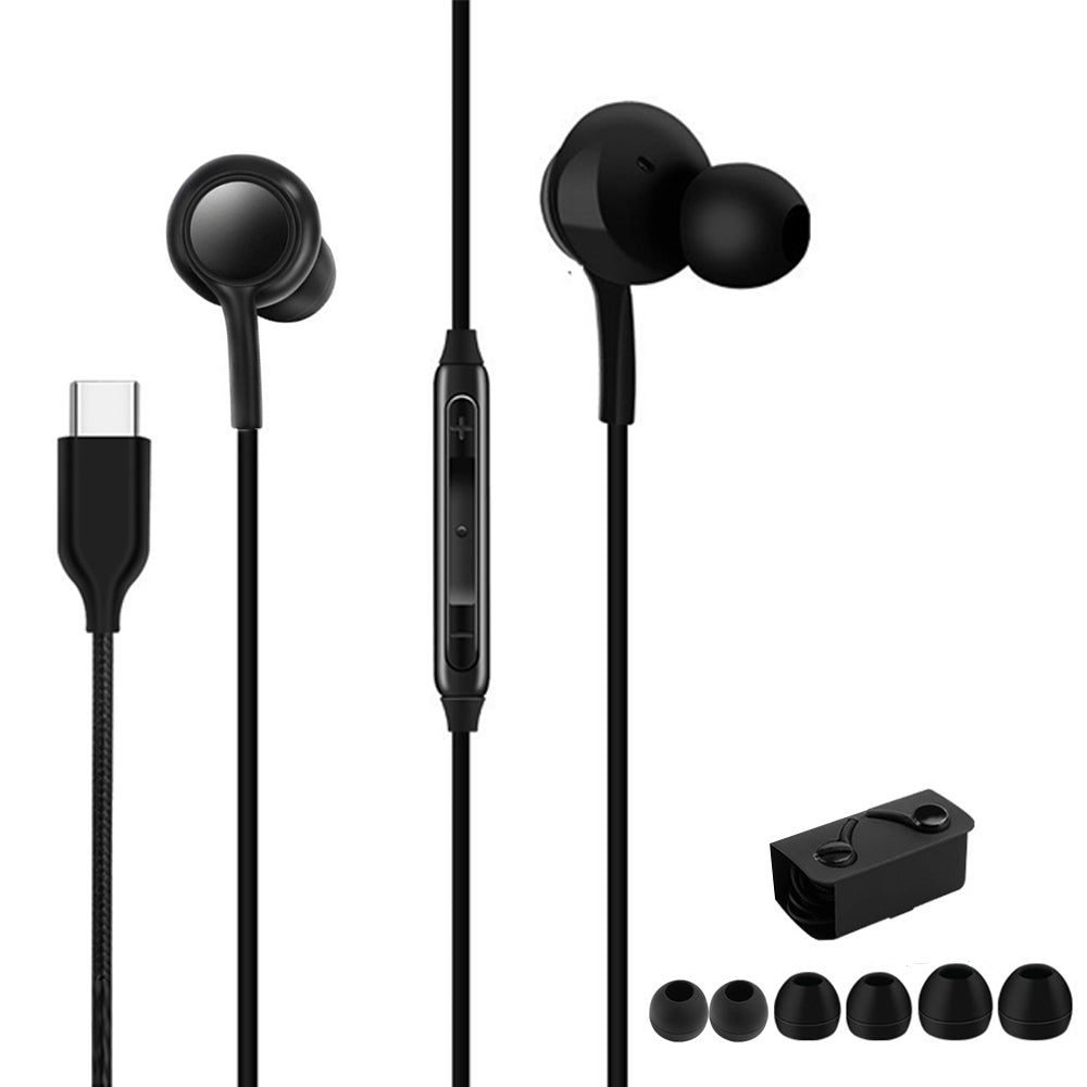 Earbuds Headphones In-Ear Wired With Remote And Mic For Samsung