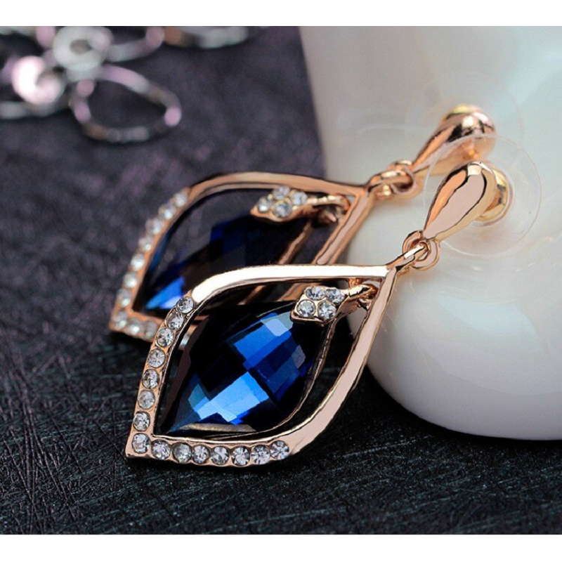 Veile Studios Earrings Flower Teardrop Wedding Dangle For Women