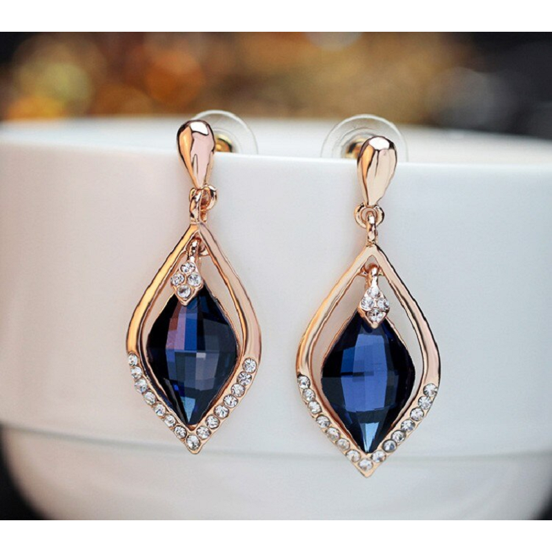 Veile Studios Earrings Flower Teardrop Wedding Dangle For Women