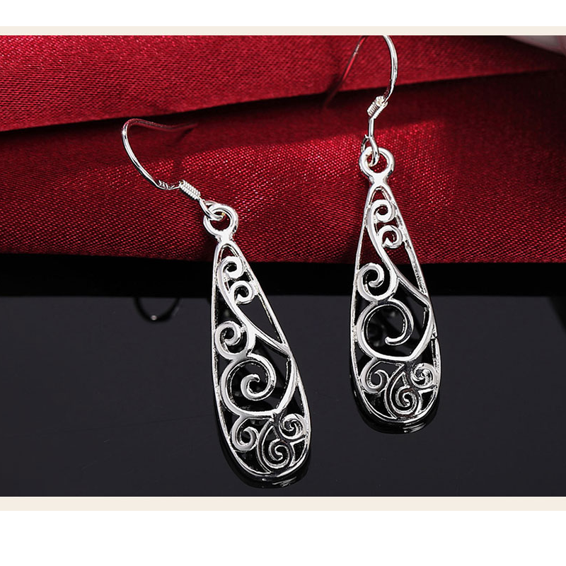 Veile Studios Earrings Sterling Filigree Teardrop Fashion Dangle Drop