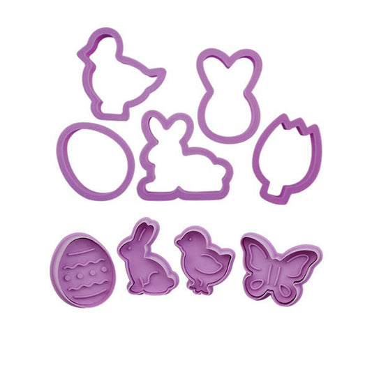 Easter Cookie Cutter Fondant Baking Mold Set