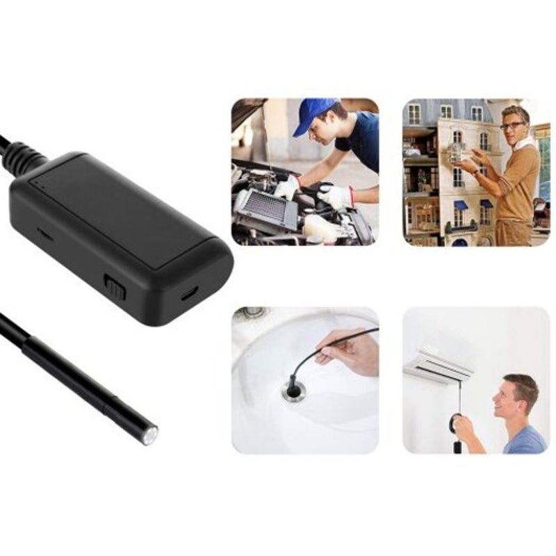 Eazmaker F220 Wireless Wifi Endoscope 5.0Mp Hd Borescope Inspection Snake Camera With 5.5Mm Diameter Measurement Range B