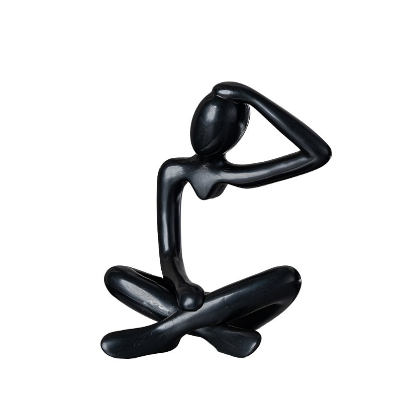 Niche Abstract Character Thinker Plastic Craftwork Ornament Decorations