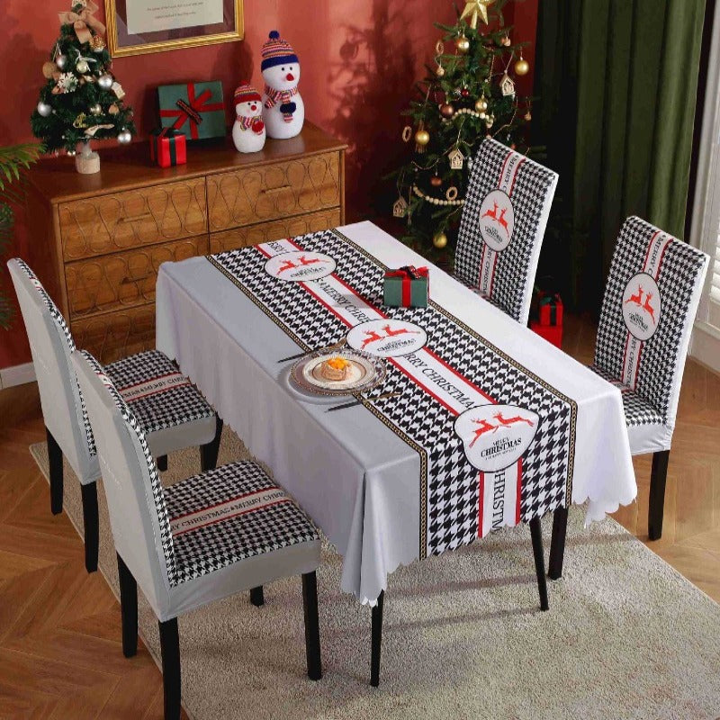 Christmas Tablecloths Chair Covers Party Decorations