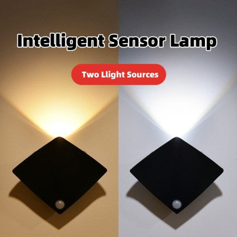 Wireless Usb Rechargeable Decor Wall Lamp Human Body Sensing Home Night Lights Bedroom Porch Balcony Corridor Lamps