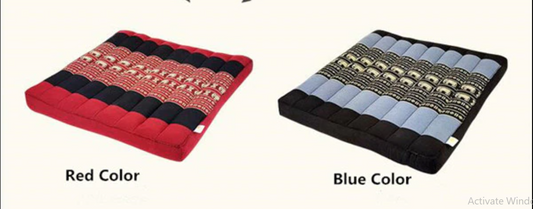 Red Or Blue Thai Design Meditation Cushion Comfortable Kapok Filling Floor Seat