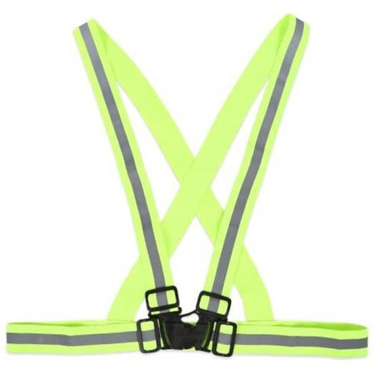 Elastic Night Sports Vests Traffic Safety Reflective Straps Emerald Green