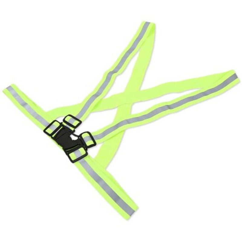 Elastic Night Sports Vests Traffic Safety Reflective Straps Emerald Green