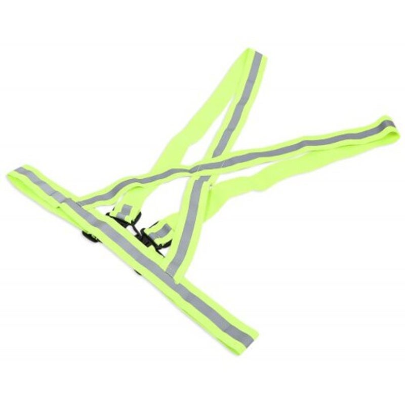 Elastic Night Sports Vests Traffic Safety Reflective Straps Emerald Green