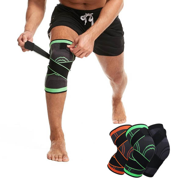Elastic 3D Pressurised Knee Brace Compression Support Sleeve