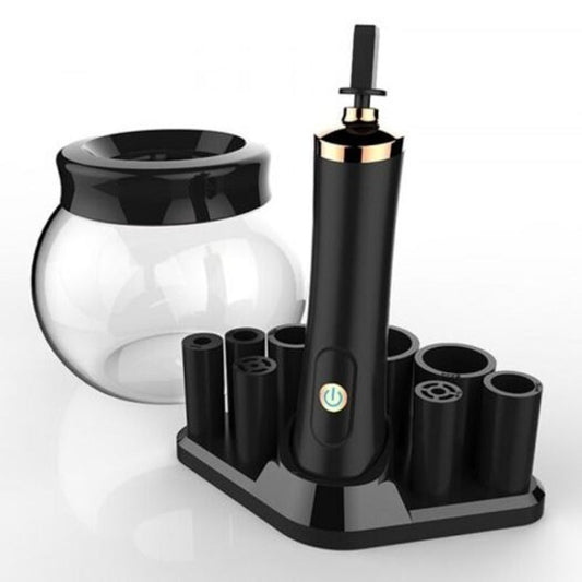 Electric Makeup Brush Cleaner Dryer Set Black