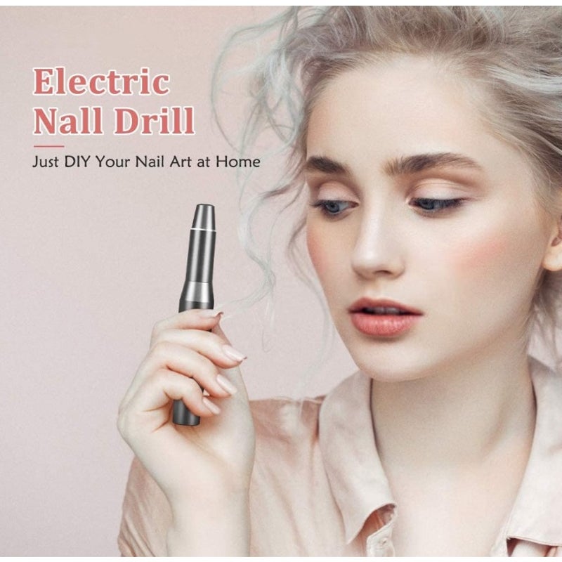 Electric Nail Drill Pen Usb Manicure Sander Polisher Acrylic Tools