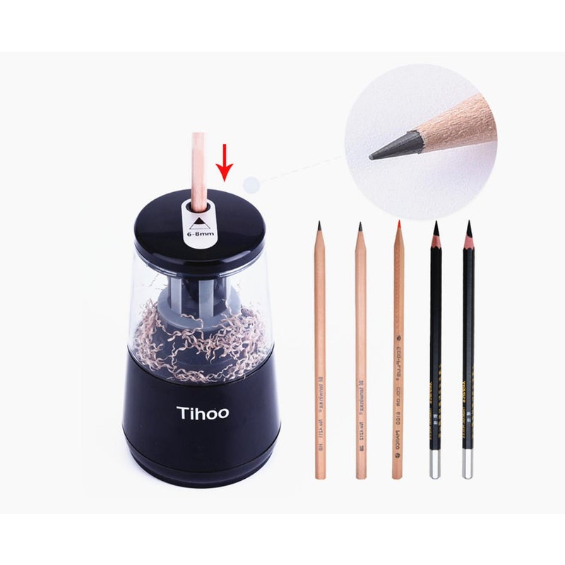 Electric Pencil Sharpener Sketch Writing Painting Black