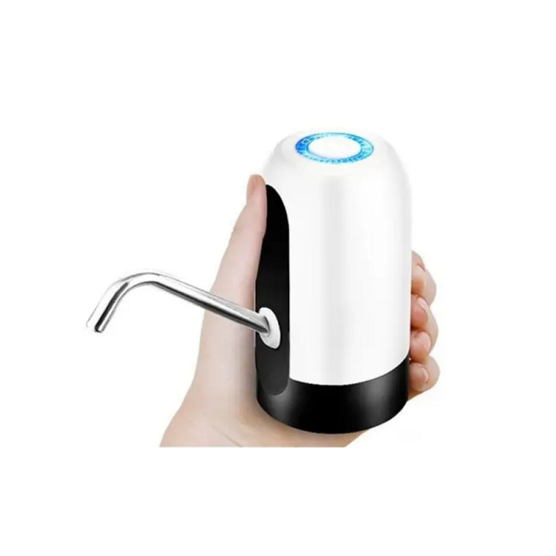 Electric Drinking Water Button Press Pump Bottled Dispenser Supply Device White