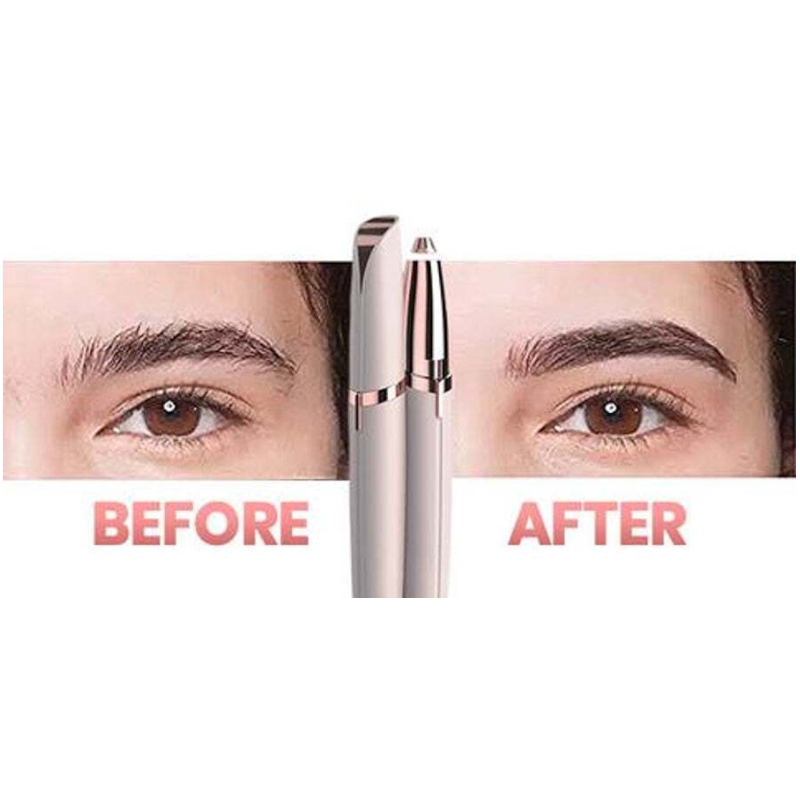 Electric Eyebrow Trimmer Brows Hair Remover Led Light