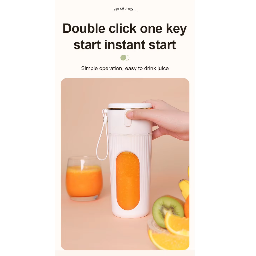 Electric Fruit Juicer Usb Wireless Rechargeable Portable Blender