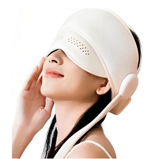 Electric Head Massage Hat With Inflatable Airbags 6 Zone Scalp Therapy For Relaxation And Sleep Aid
