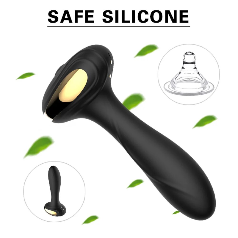 Electric Anal Plug Wireless Remote Control Buttplug Vibrating Dildo