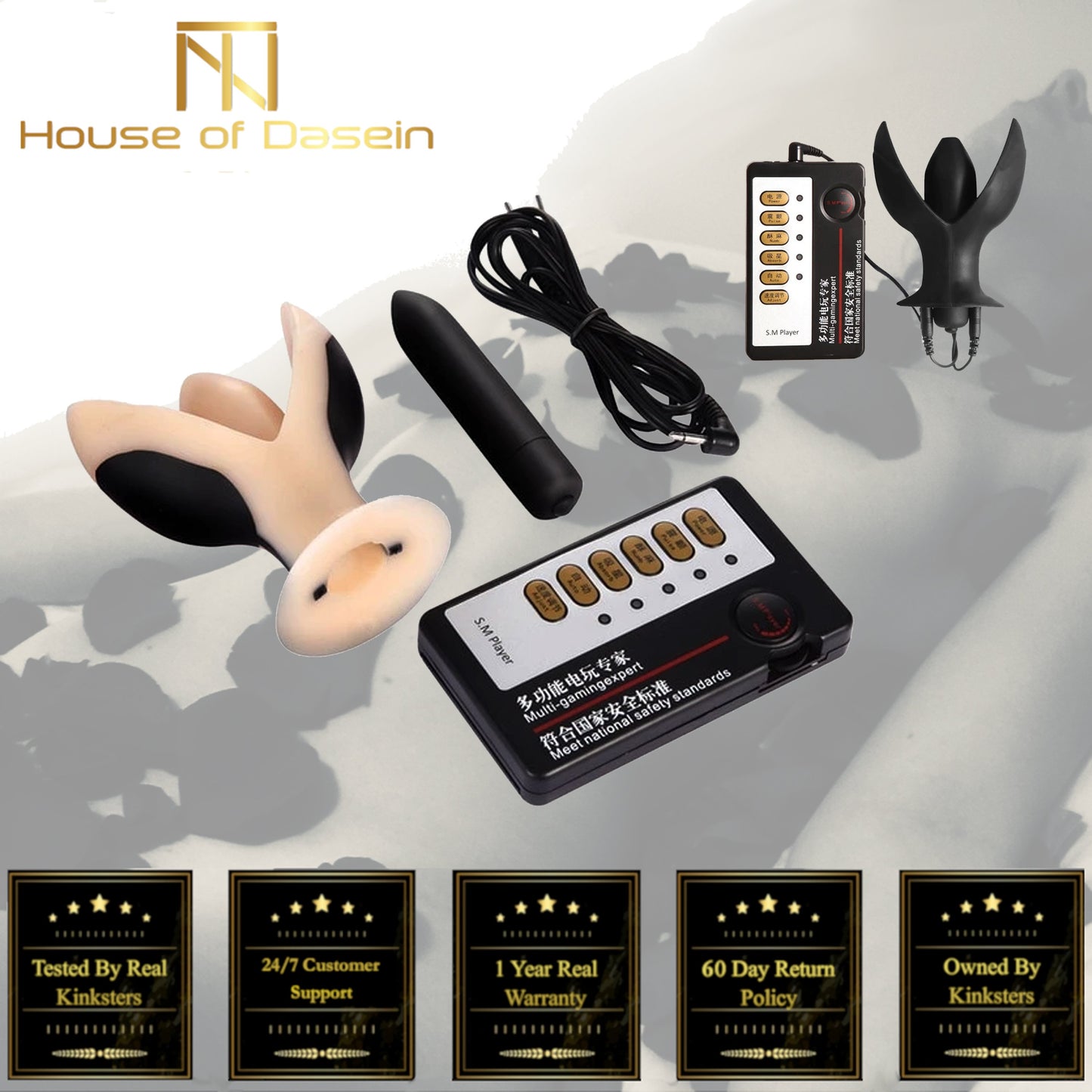 Electro Shock Large Vibrating Butt Plug Anal Dilator Vibrator Bdsm