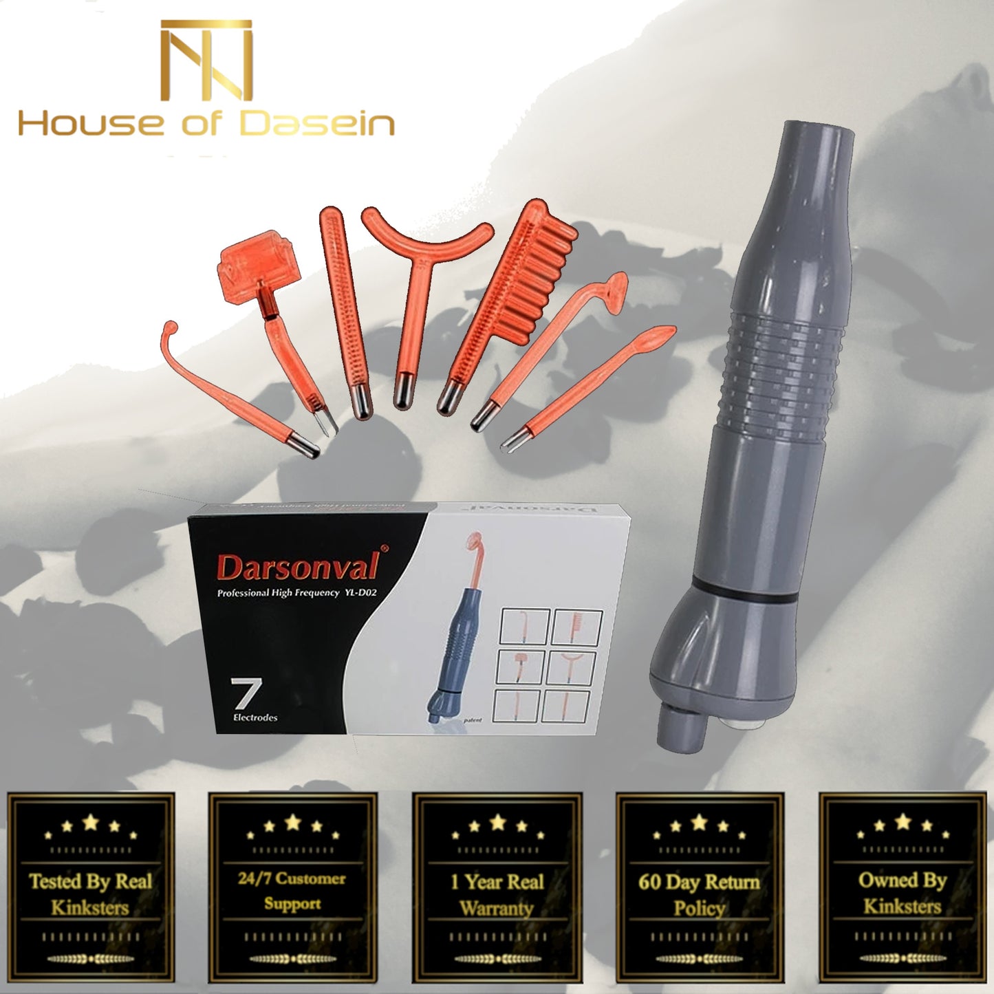 7-In-1 Electrode High Frequency Facial Machine Electric Acne Spot Remover Device
