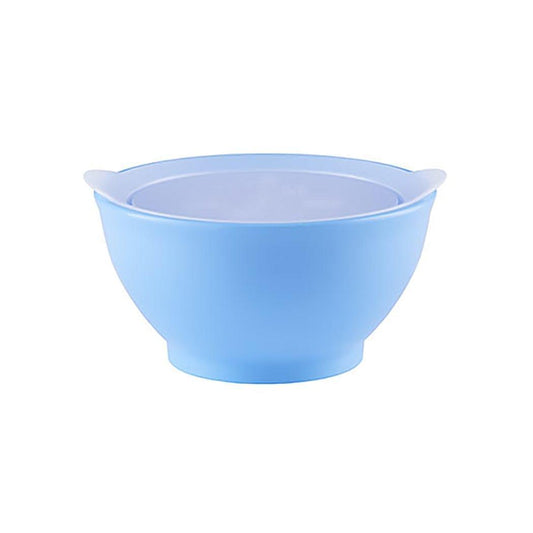 Elipse Blue Kids Spill Proof Anti Slip Bowl Stage 1 With Lid For Easy Feeding And Clean Up