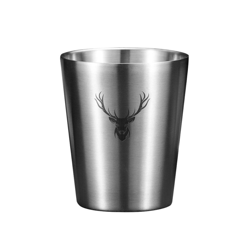350Ml Stainless Steel Metal Cup Mug Unbreakable Stackable Juice Beer Coffee Water Tea Drinkware