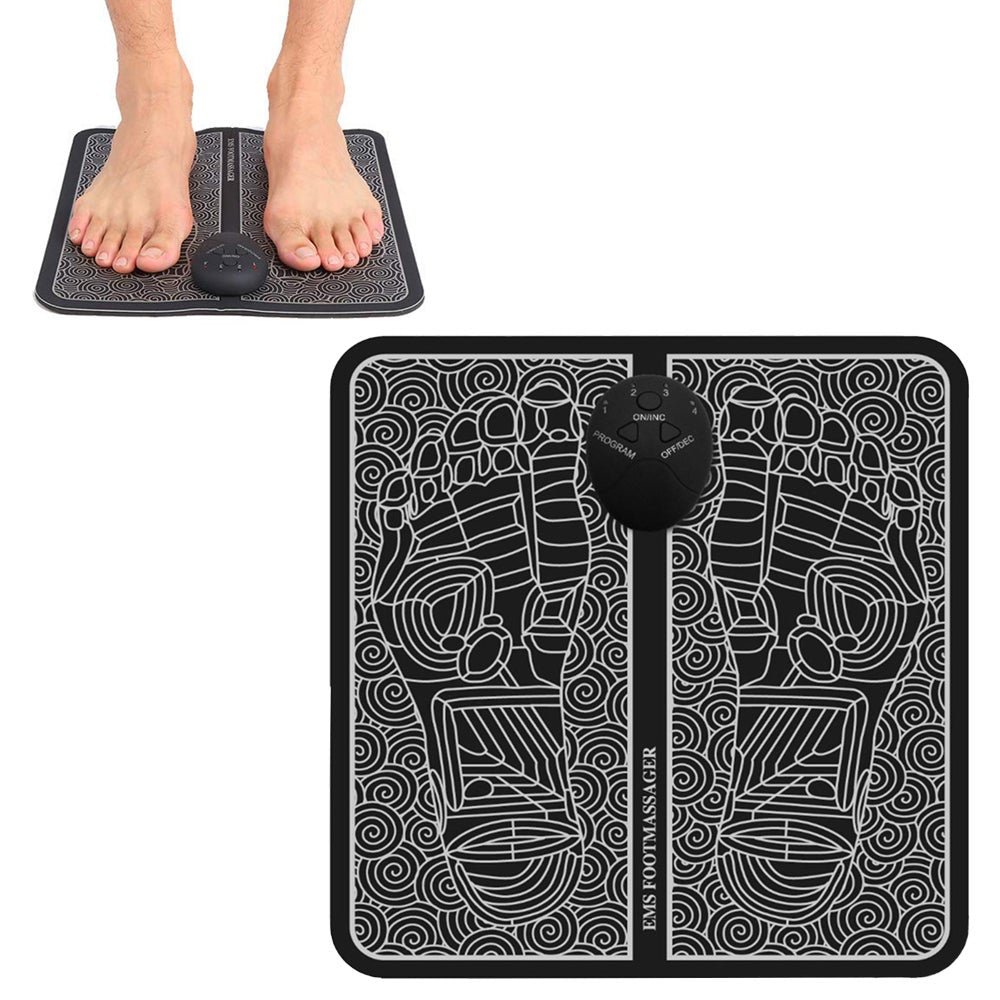 Ems Electric Stimulator Massage Foot Massager Mat Pad Leg Shaping Relax Muscle