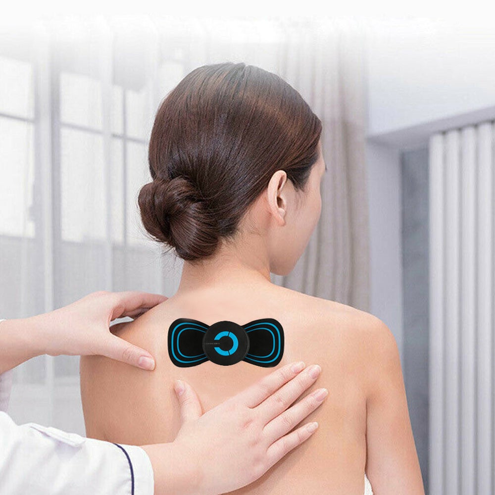Ems Massage Patches Relief Pain Portable Electric Neck Back Massager For Home