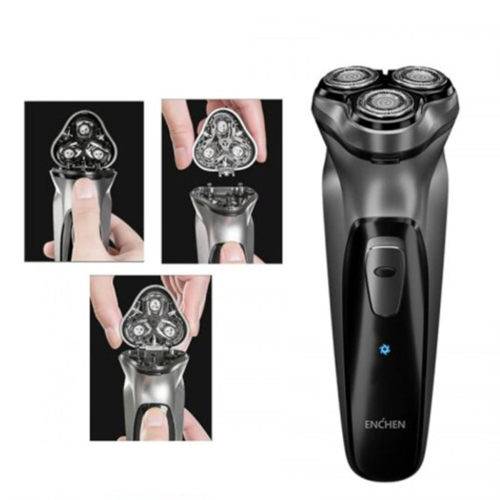 Xiaomi Enchen Black Stone 3D Electric Shaver Rechargeable For Men Gift From Youpin