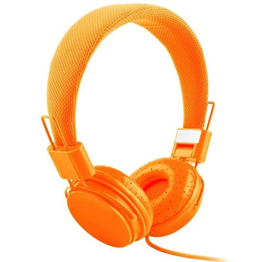 Ep05 Foldable Wired On Ear Headset With Mic Orange