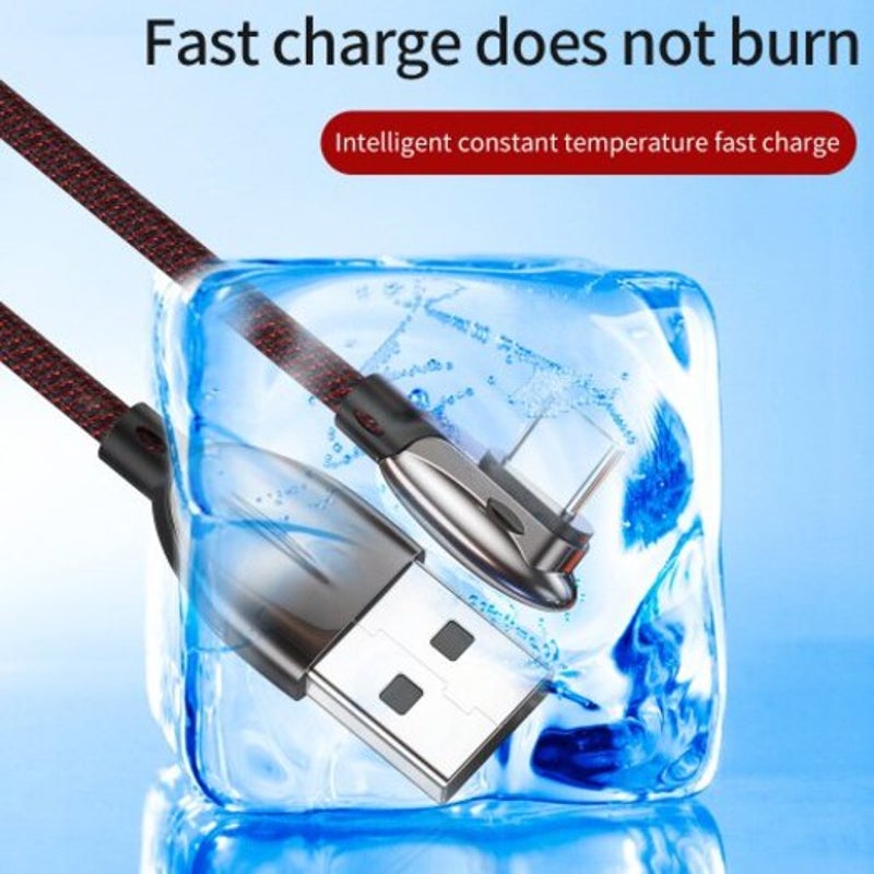 1.8M 3A Usb C Cable Fast Charging Type Cord For Xiaomi Note 10 9T Samsung S10 Huawei Red 0.3M0.98Ft