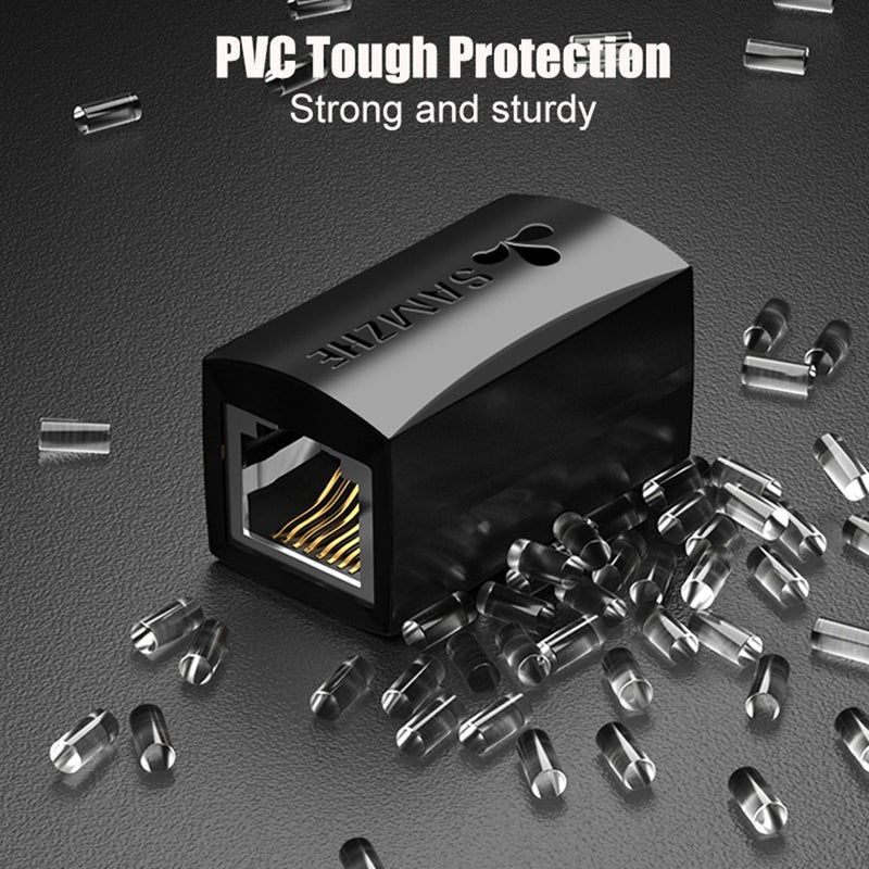 Ethernet Adapter 8P8c Rj45 Lan Cable Extension Connector For Internet Connection Female To
