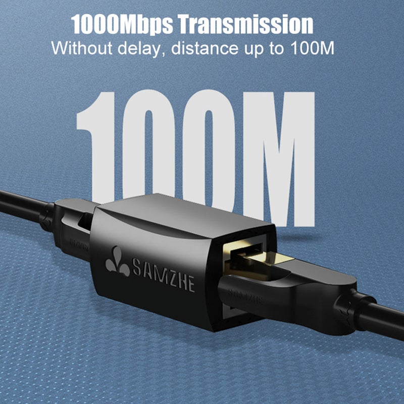 Ethernet Adapter 8P8c Rj45 Lan Cable Extension Connector For Internet Connection Female To
