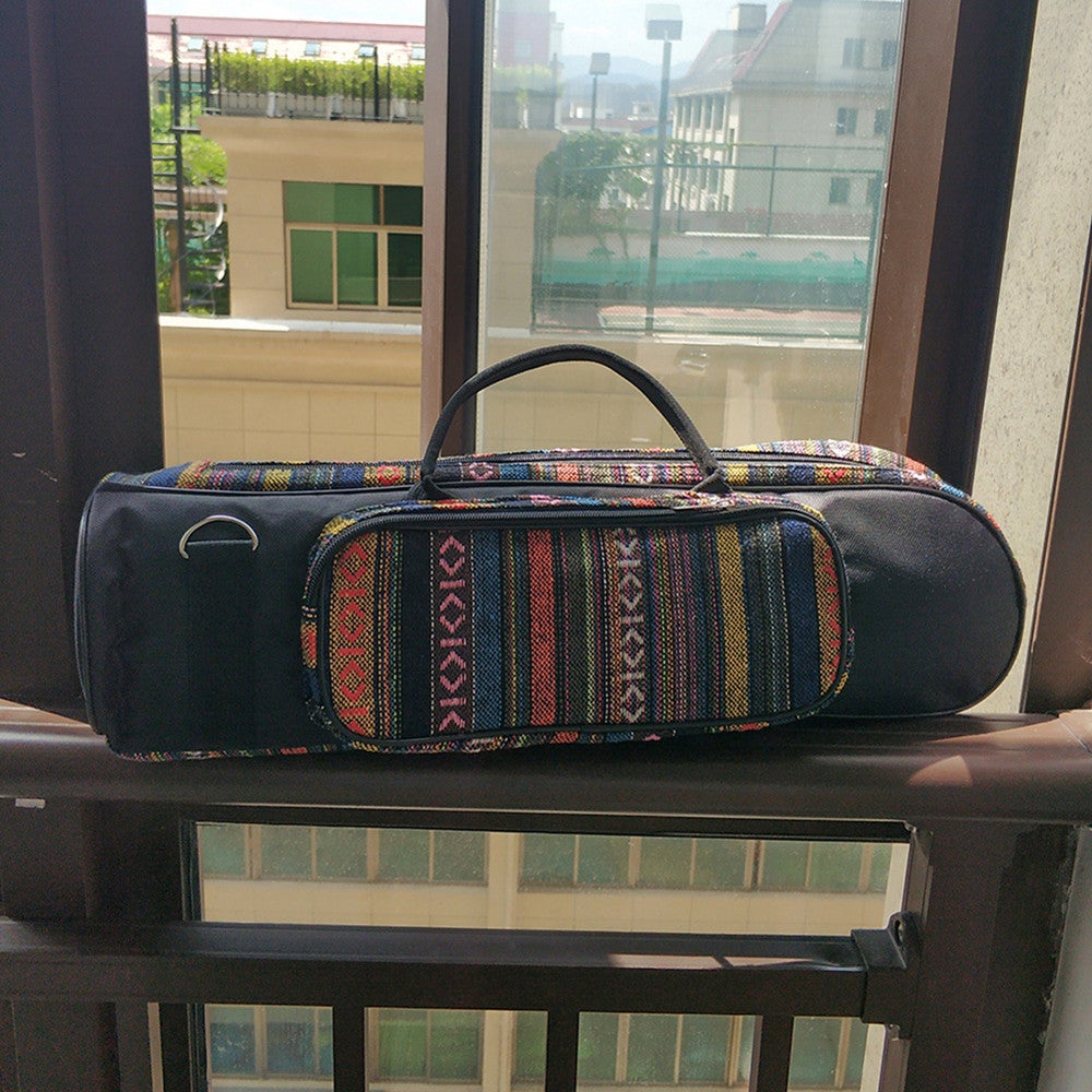 Ethnic Style Trumpet Bag Waterproof Oxford Carrying Handle Bags Zipper Case Box Musical Enjoyable Instrument Supply