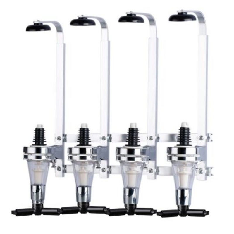 Bb1 L1 Wall Bracket 4 Station Liquor Dispenser White